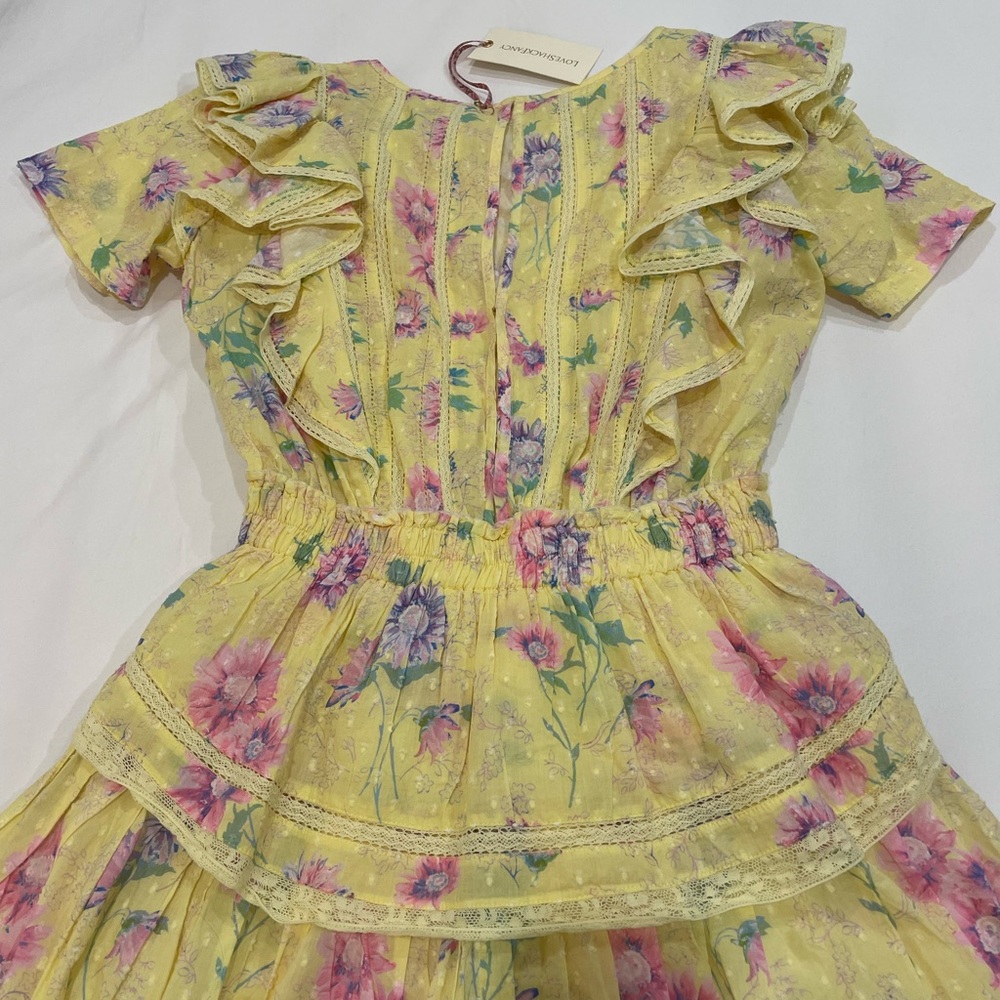 LoveShackFancy Floral Ruffle Dress - Picture 2 of 3